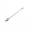 Tarnish Resistant 304 Stainless Steel Chain Extender X-STAS-N088-39P-2