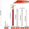 Punch Embroidery Needle Pen & Easy Automatic Threader Set DIY-WH0453-88A-2