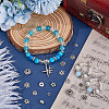 360Pcs 18 Styles Tibetan Style Beads UNKW-SC0013-08-4