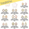 20Pcs 10 Styles Alloy Glass Pendants FIND-FS0003-50-3