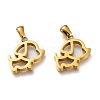 Ion Plating(IP) 304 Stainless Steel Pendants STAS-Z006-14G-1
