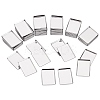 Empty Rectangle Iron Palette Pans MRMJ-WH0064-24-1