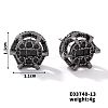 Chic Brass Cubic Zirconia Stud Earrings ZD1304-5-1