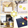 6 Patterns Aluminium-foil Paper Adhesive Embossed Stickers DIY-WH0451-003-4