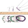24Pair 316 Surgical Stainless Steel Dangle Earring & 304 Stainless Steel Necklaces & Beads Bracelets SJEW-FS00007-4