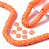 Flat Round Handmade Polymer Clay Beads CLAY-R067-12mm-11-2