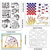 PVC Plastic Clear Stamps DIY-GL0004-56-6