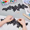 Polyester Lace Flower Cloth Patches AJEW-WH0816-089-3