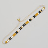 Vintage Ethnic Style Adjustable Glass Tila Beaded Handmade Slider Bracelets for Women ZN9527-5-1