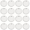 SUNNYCLUE 200Pcs 201 Stainless Steel Stamping Blank Tag Pendants STAS-SC0006-27-1