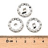 Brass Middle East Rhinestone Spacer Beads RSB044-NFS-4