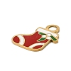 Christmas 304 Stainless Steel Enamel Charms LS-STAS-I356-02G-04-2