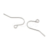 SHEGRACE Brass French Hooks with Loop XGR0002P-02P-2