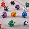 14Pcs 7 Colors Acrylic Pendants MACR-SZ0001-69-3
