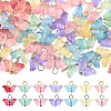 70Pcs 14 Colors Glass Pendants PALLOY-FS00052-1