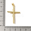 Rack Plating Brass Micro Pave Cubic Zirconia Pendants KK-P267-27G-3