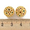 Rack Plating Brass Cubic Zirconia Beads KK-L215-330C-G-3