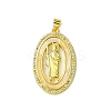 Real 18K Gold Plated Brass Micro Pave Cubic Zirconia Pendants KK-H472-14G-11-1