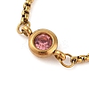 304 Stainless Steel Birthstones Rhinestone Adjustable Slider Ring RJEW-M015-01G-2