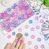 180Pcs 2 Colors Acrylic Bead Caps OACR-PA0001-37E-3