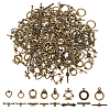 96Sets Tibetan Style Alloy Ring Toggle Clasps FIND-AR0005-76-1