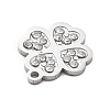 304 Stainless Steel Rhinstones Pendants STAS-I327-16P-2