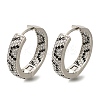 Rack Plating Brass Micro Pave Cubic Zirconia Hoop Earrings EJEW-H016-20P-2