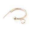 304 Stainless Steel Half Hoop Earrings X-STAS-Z028-B01-G-3