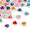 44Pcs 11 Colors Alloy Rhinestone Pendants ALRI-TA0001-27-2