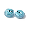 Fuuny Baking Paint Glass Enamel Beads LAMP-Q045-01D-4