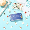40Pcs 4 Colors Zinc Alloy Enamel Pendants ENAM-SC0009-97-7
