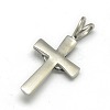 Fashionable Retro 304 Stainless Steel Cross with Claddagh Ring Pendants STAS-L017-54-2