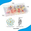 80Pcs 8 Colors Plastic Beads KY-FS0001-46-4