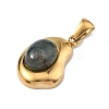 Natural Moss Agate Pendants G-C278-01G-11-2
