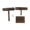 2-Tier Wood T Bar Bracelet Display Stands BDIS-F005-02B-3