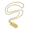 Constellation 304 Stainless Steel Micro Pave Clear Cubic Zirconia Wheat Chain Pendant Necklaces for Women Men NJEW-U007-01G-2