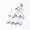 Non-Tarnish 304 Stainless Steel Pendants STAS-L210-06L-P-1