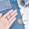 8 Sets 304 Stainless Steel Bayonet Clasps STAS-UN0037-38-3