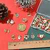 30Pcs 5 Styles Christmas Alloy Enamel Links FIND-FS0004-93-6