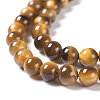 Natural Tiger Eye Round Bead Strands G-L411-07-6mm-6