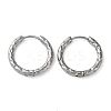 Non-Tarnish 304 Stainless Steel Huggie Hoop Earrings EJEW-H111-02D-P-1