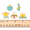 10Pcs 5 Styles Father's Day Alloy Enamel Pendants ENAM-FP0002-18-3