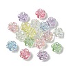 UV Plating Iridescent Transparent Acrylic Beads LS-OACR-O006-07D-1