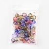 Faceted Spray Painted Glass Beads X-DGLA-R032-10mm-M-5
