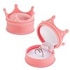 2Pcs Velvet Rings Gift Storage Boxes AJEW-GO0002-24B-01-1