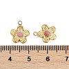 Natural Rhodonite Flower Charms STAS-I325-143G-04-3