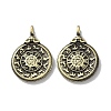 Tibetan Style Brass Pendants KK-M284-42AB-1