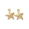 Brass Micro Pave Cubic Zirconia Charms KK-D388-02G-02-1