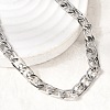 6.5MM 201 Stainless Steel Lumachina Chain Necklaces for Unisex NJEW-K302-07P-3