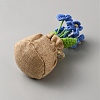 Plush Artificial Flower Pot Plants Display Decoration DJEW-WH20023-008A-2